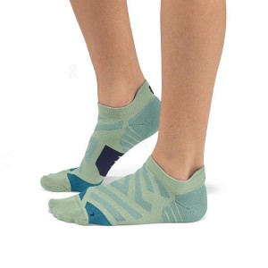 Calcetines On Cloud Performance Low Mujer Green | UY_ON8355