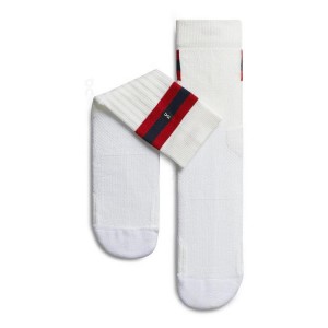 Calcetines On Cloud Tennis Mujer White / Red | UY_ON1178