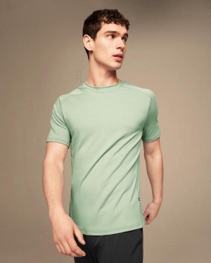 Camiseta On Cloud Focus-T Hombre Turquoise | UY_ON8982