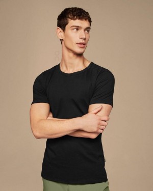 Camiseta On Cloud On-T Hombre Black | UY_ON8968