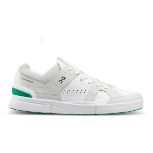 Zapatillas On Cloud THE ROGER Clubhouse Hombre White / Green | UY_ON8120