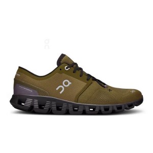 Zapatillas Running On Cloud Cloud X 3 Hombre Olive / Purple | UY_ON8528