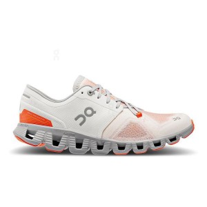 Zapatillas Running On Cloud Cloud X 3 Mujer White / Rose | UY_ON8152