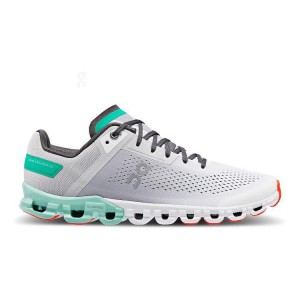 Zapatillas Running On Cloud Cloudflow Mujer Grey / Turquoise | UY_ON9000