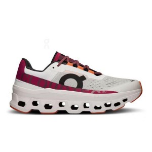 Zapatillas Running On Cloud Cloudmonster Mujer Grey / Red | UY_ON9062