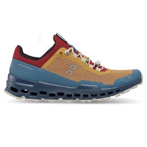 Zapatillas Trail Running On Cloud Cloudultra Mujer Yellow / Blue | UY_ON8220