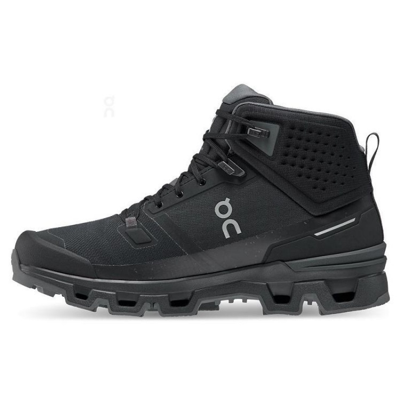 Botas Trekking On Cloud Cloudrock 2 Waterproof Hombre Black | UY_ON8756