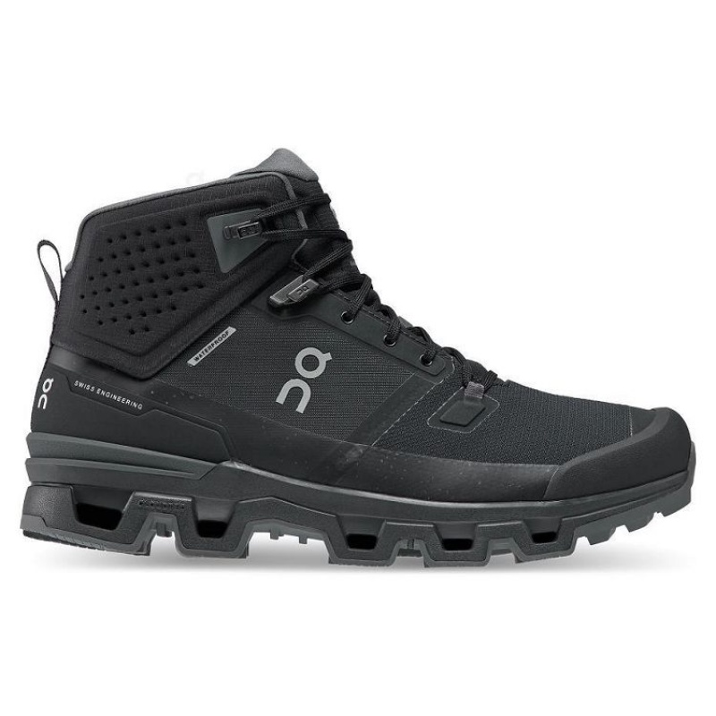 Botas Trekking On Cloud Cloudrock 2 Waterproof Hombre Black | UY_ON8756