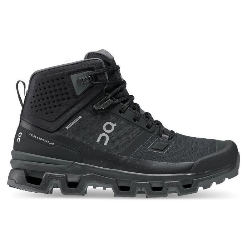 Botas Trekking On Cloud Cloudrock 2 Waterproof Mujer Black | UY_ON1167