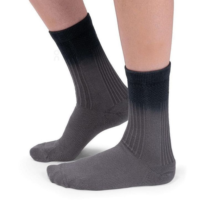 Calcetines On Cloud All-Day Hombre Black / Grey | UY_ON8725