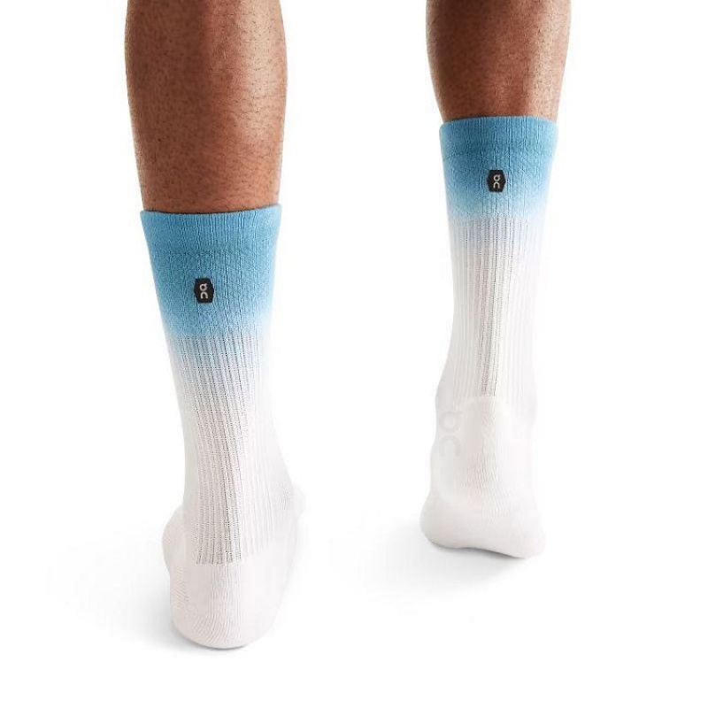 Calcetines On Cloud All-Day Hombre White / Azure | UY_ON8075