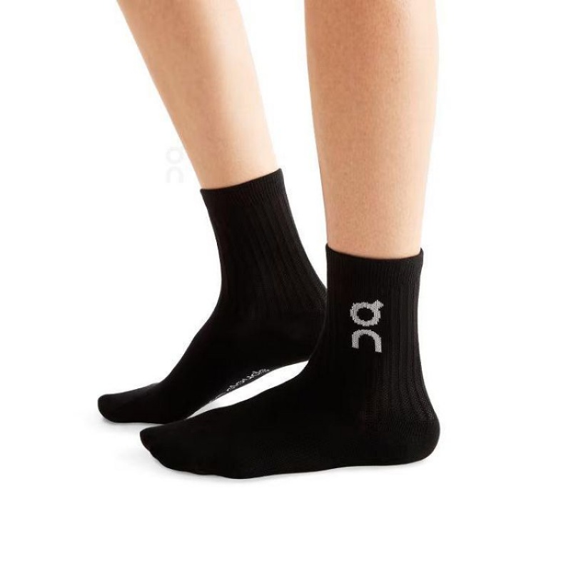 Calcetines On Cloud Logo 3-Pack Hombre Black | UY_ON8051