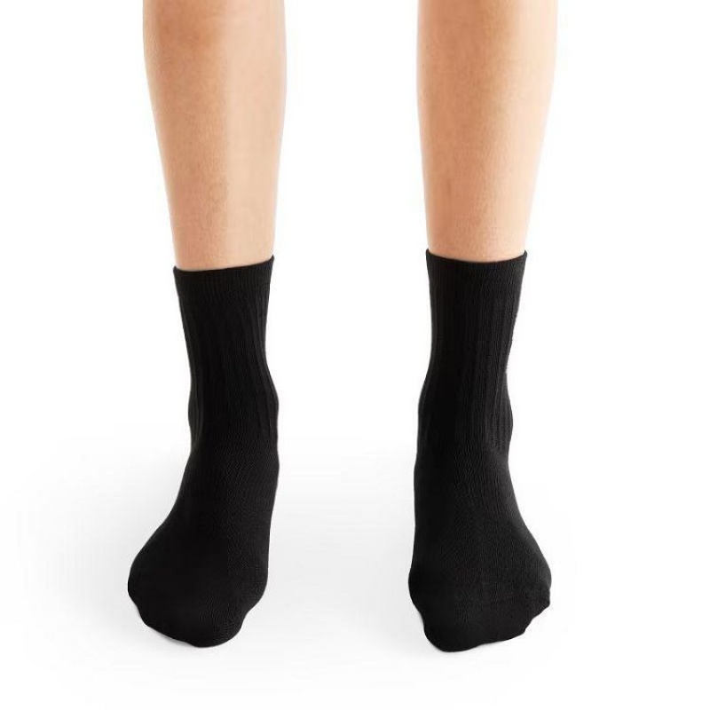 Calcetines On Cloud Logo 3-Pack Hombre Black | UY_ON8051