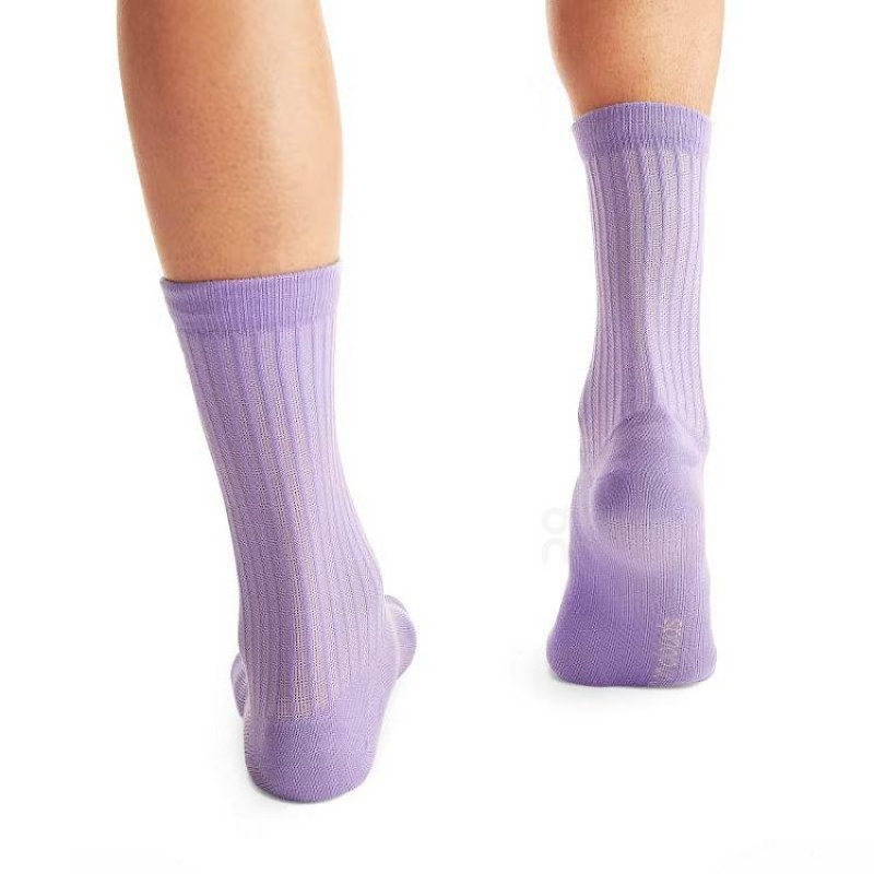 Calcetines On Cloud Logo 3-Pack Hombre Orange / Purple / Black | UY_ON8434