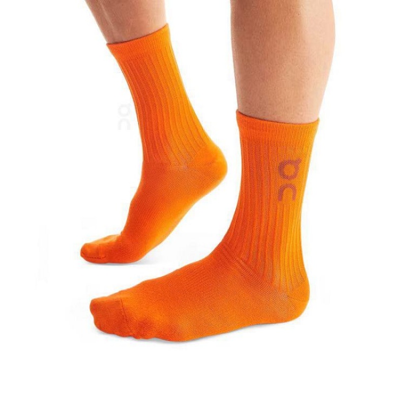 Calcetines On Cloud Logo 3-Pack Hombre Orange / Purple / Black | UY_ON8434