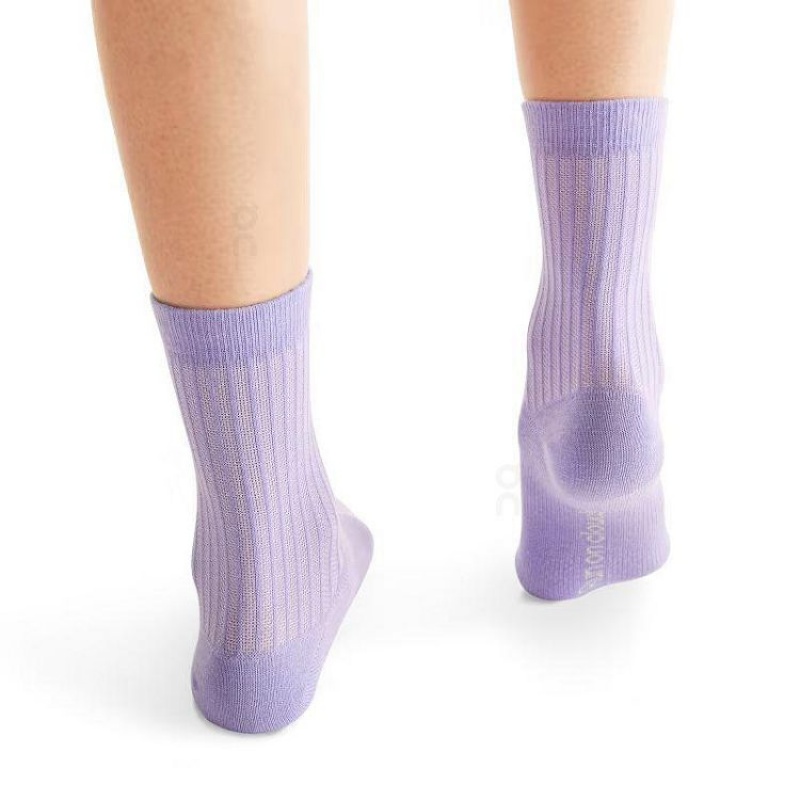 Calcetines On Cloud Logo 3-Pack Hombre Orange / Purple / Black | UY_ON8434