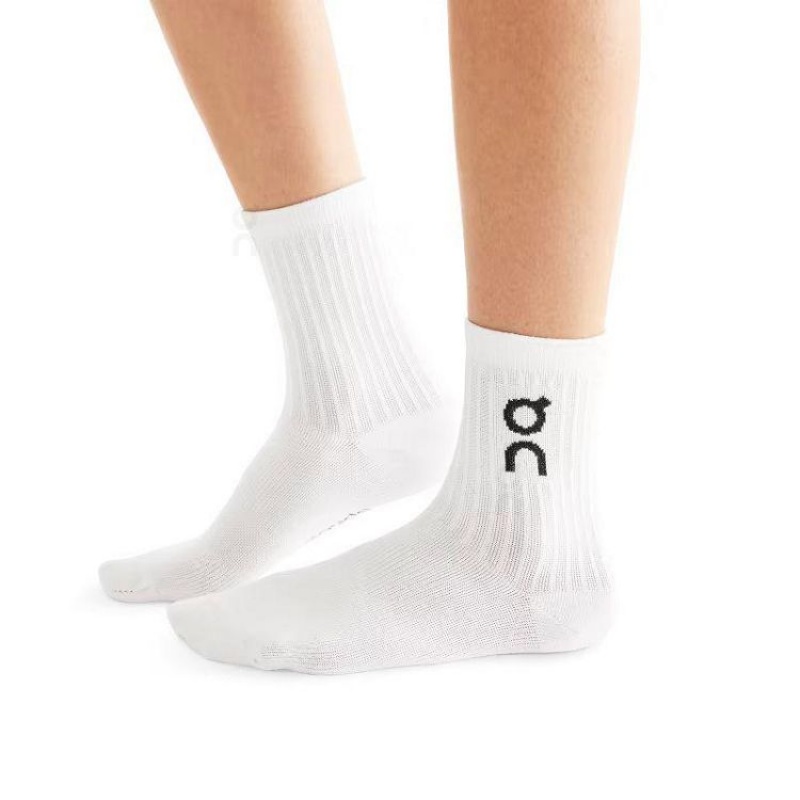 Calcetines On Cloud Logo 3-Pack Hombre White | UY_ON8147