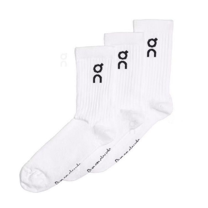 Calcetines On Cloud Logo 3-Pack Hombre White | UY_ON8147