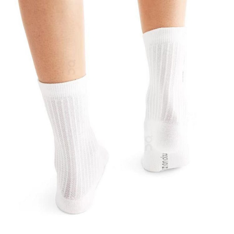 Calcetines On Cloud Logo 3-Pack Mujer White | UY_ON8649