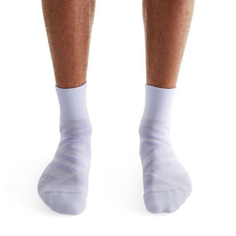 Calcetines On Cloud Performance Mid Hombre Light Purple | UY_ON8249