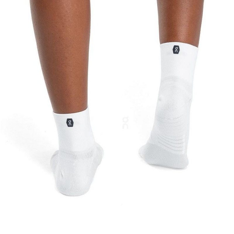 Calcetines On Cloud Performance Mid Hombre White | UY_ON8469