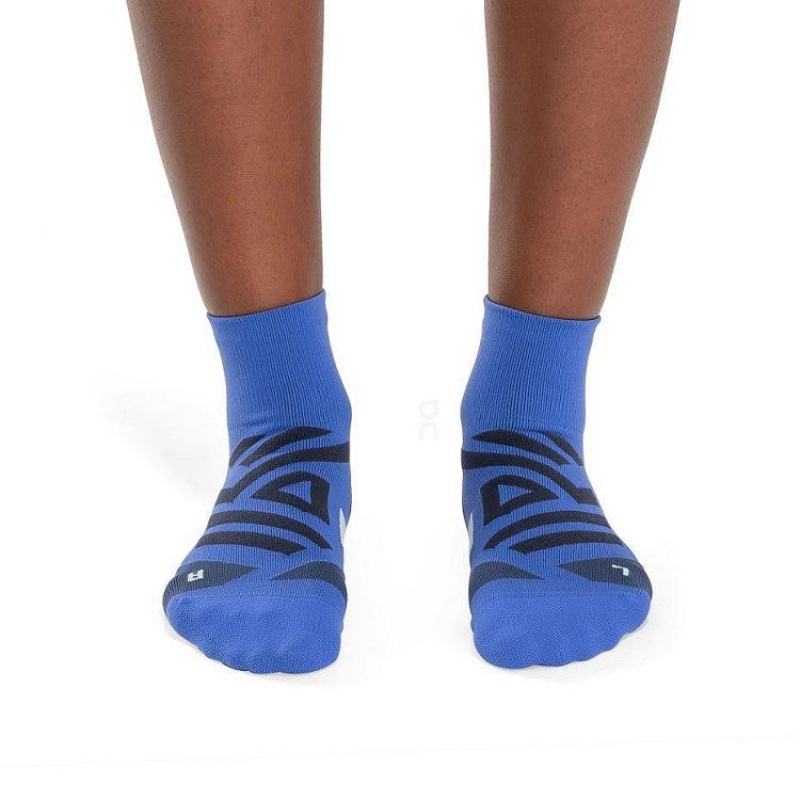 Calcetines On Cloud Performance Mid Hombre Blue | UY_ON8112