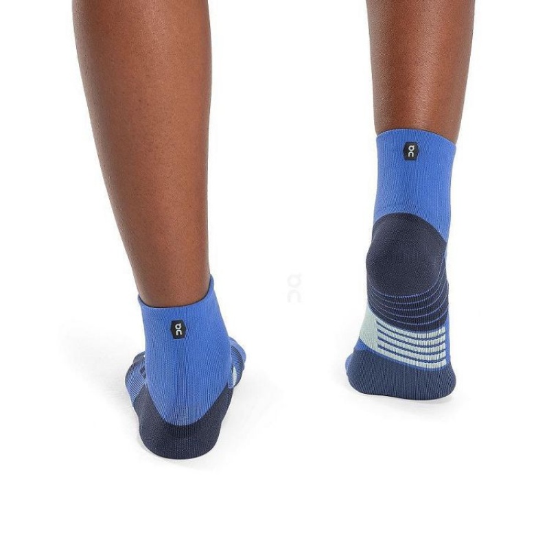 Calcetines On Cloud Performance Mid Hombre Blue | UY_ON8112