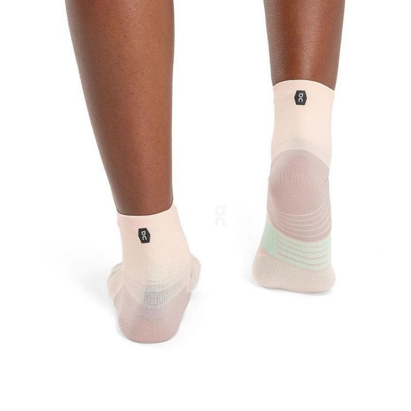 Calcetines On Cloud Performance Mid Mujer Rose | UY_ON8944