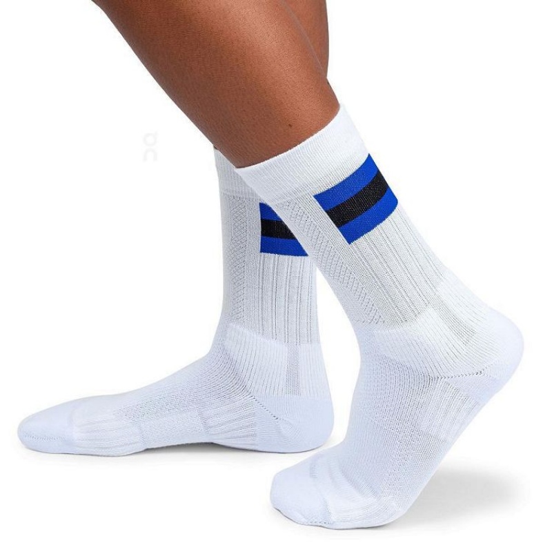 Calcetines On Cloud Tennis Hombre White / Blue | UY_ON8316