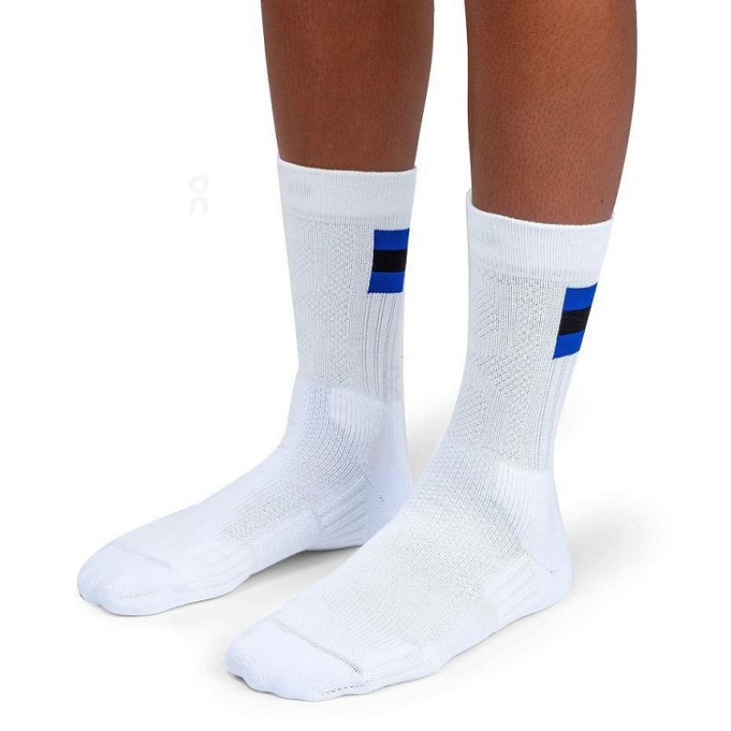 Calcetines On Cloud Tennis Hombre White / Blue | UY_ON8316