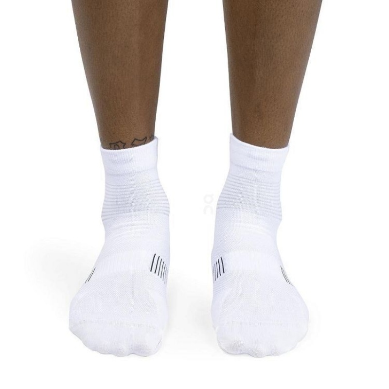 Calcetines On Cloud Ultralight Mid Hombre White | UY_ON8333