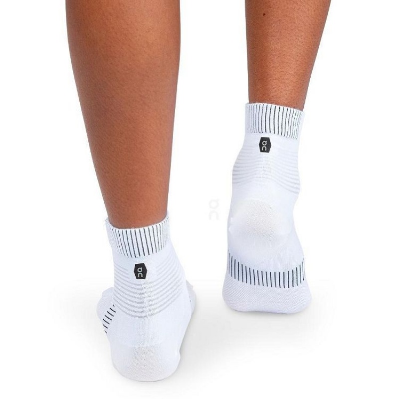 Calcetines On Cloud Ultralight Mid Hombre White | UY_ON8333