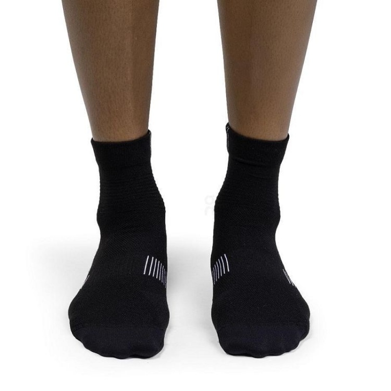 Calcetines On Cloud Ultralight Mid Hombre Black | UY_ON8913