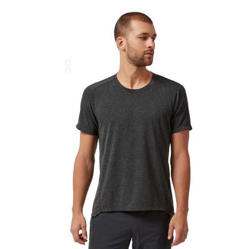 Camiseta On Cloud Active-T Hombre Black | UY_ON8522