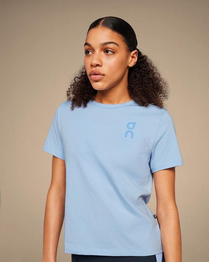 Camiseta On Cloud Estampadas-T Mujer Blue | UY_ON8744