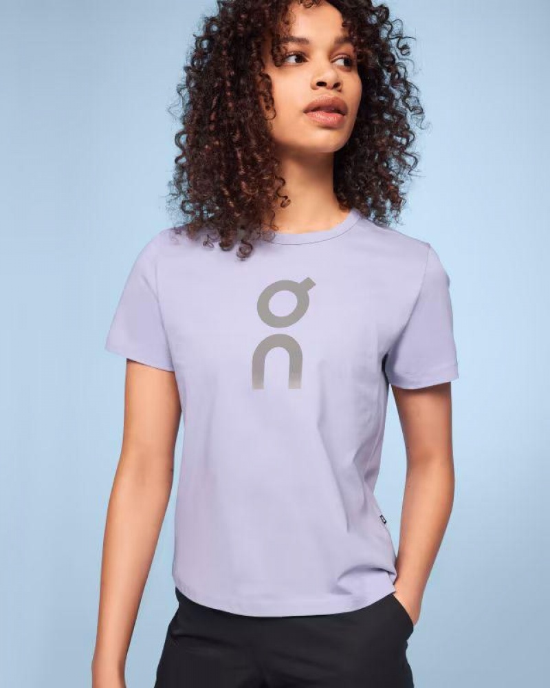 Camiseta On Cloud Estampadas Mujer Purple | UY_ON9087