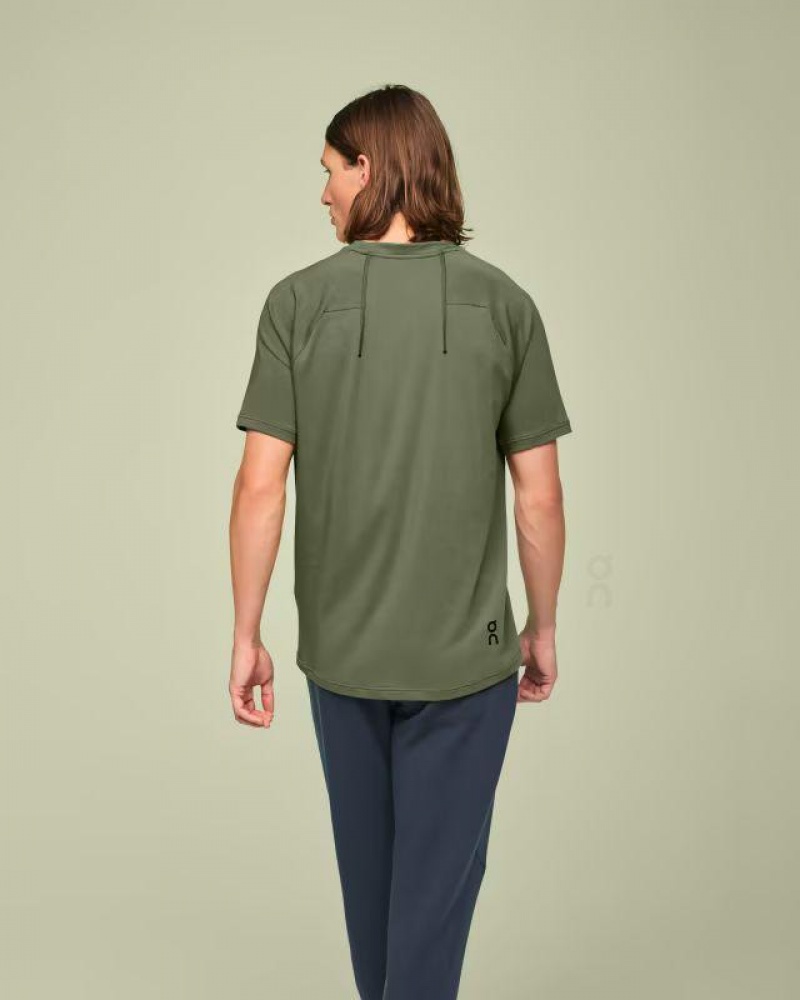 Camiseta On Cloud Focus-T Hombre Olive | UY_ON8508