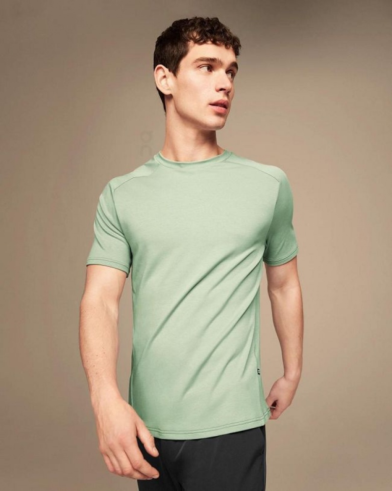 Camiseta On Cloud Focus-T Hombre Turquoise | UY_ON8982