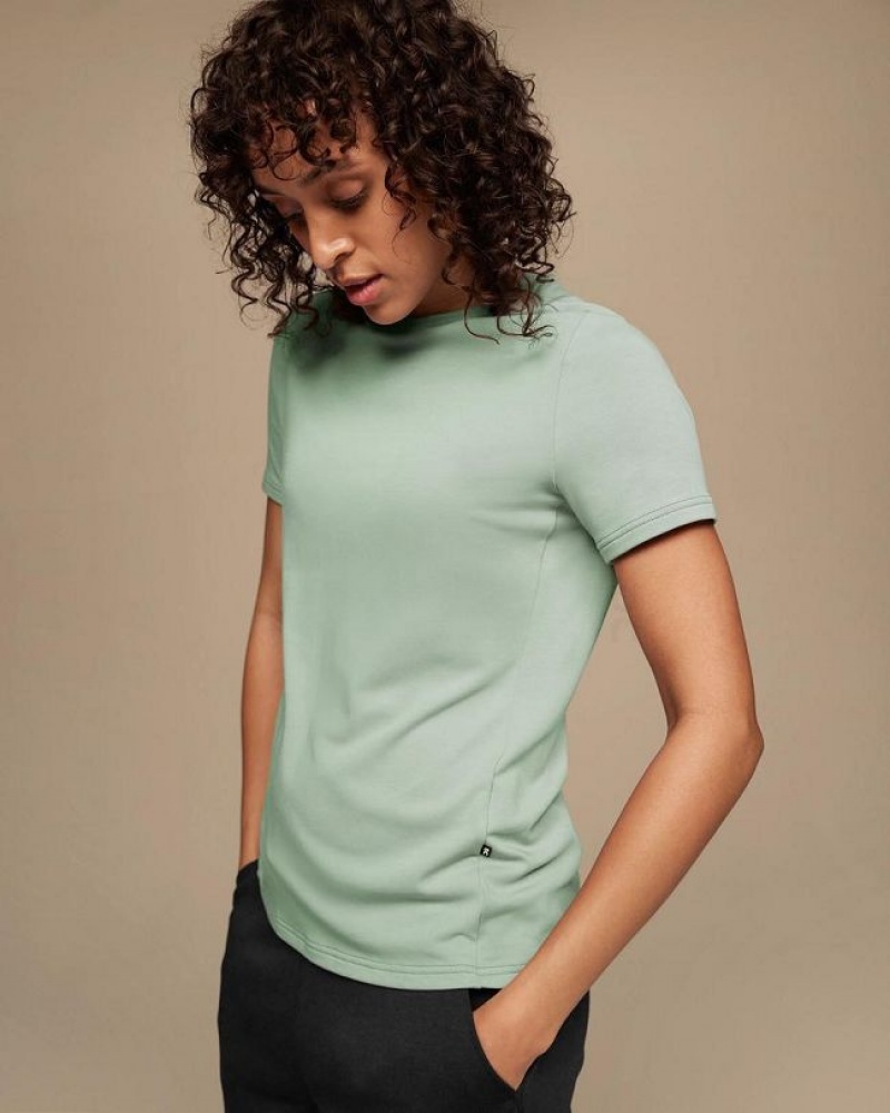 Camiseta On Cloud Focus-T Mujer Green | UY_ON9058