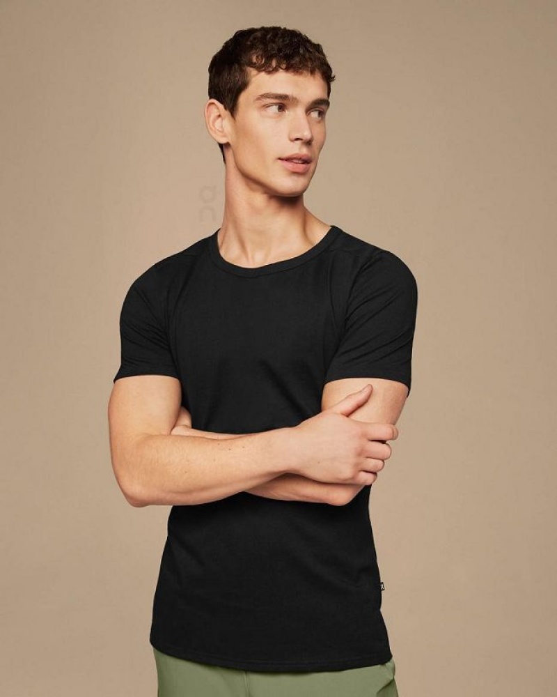 Camiseta On Cloud On-T Hombre Black | UY_ON8968