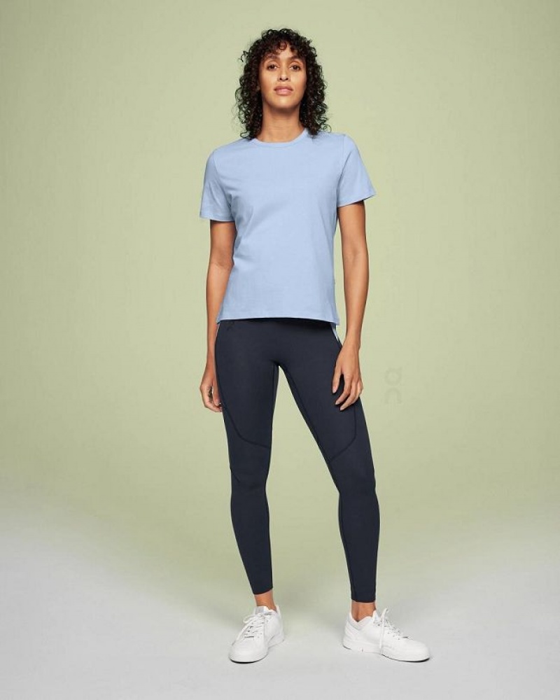 Camiseta On Cloud On-T Mujer Blue | UY_ON8453