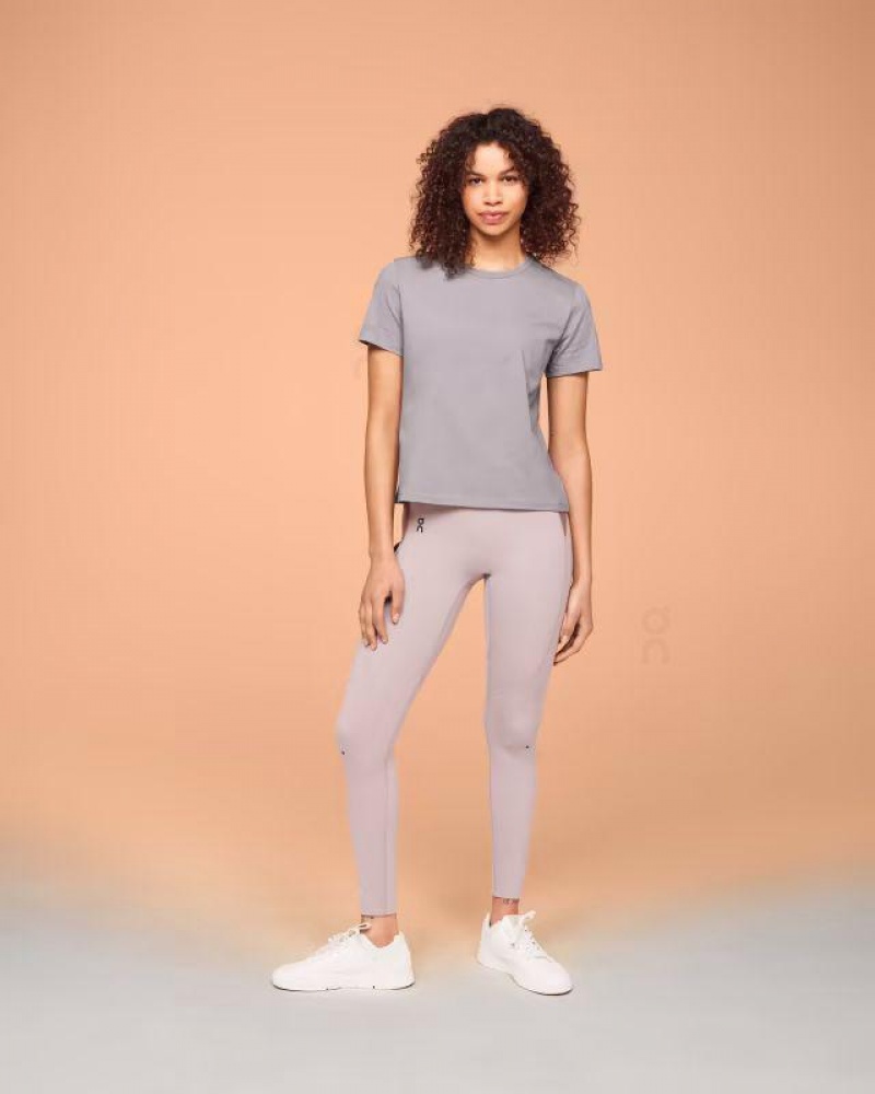 Camiseta On Cloud On-T Mujer Grey | UY_ON8921