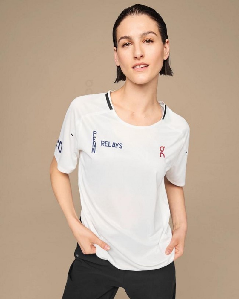 Camiseta On Cloud Penn Relays T Mujer White | UY_ON8605