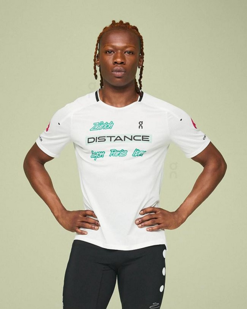 Camiseta On Cloud Performance-T Light Distance Hombre White | UY_ON8684