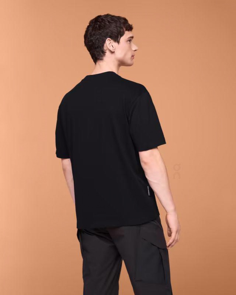 Camiseta On Cloud Studio-T Hombre Black | UY_ON9147