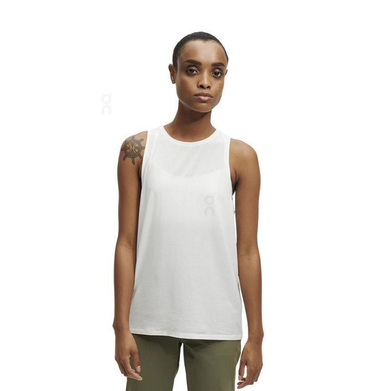 Camiseta sin Manga On Cloud Active Mujer White | UY_ON8263