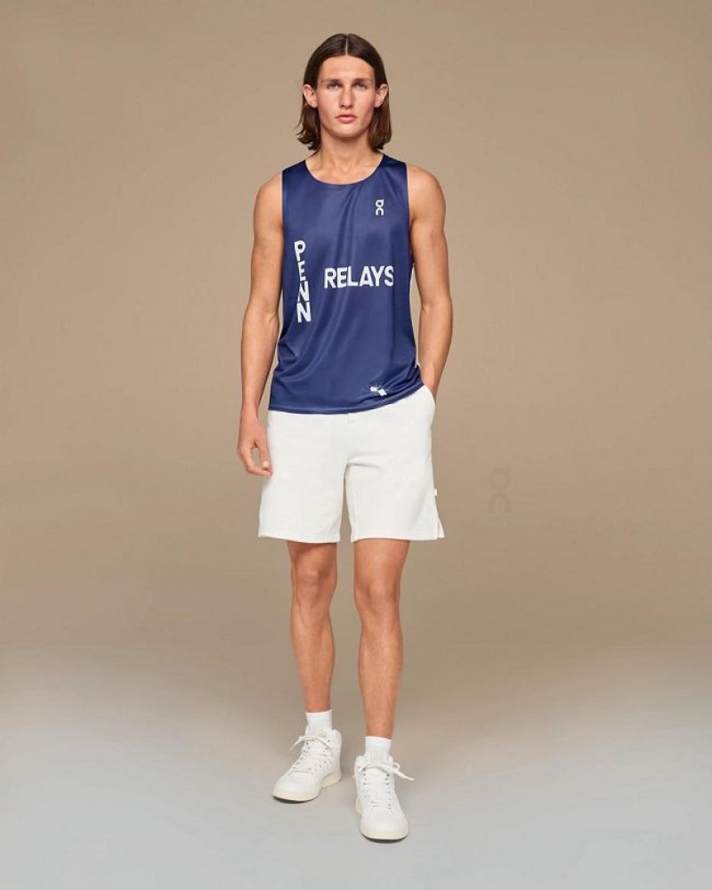 Camiseta sin Manga On Cloud Penn Relays Singlet Hombre Navy | UY_ON9152