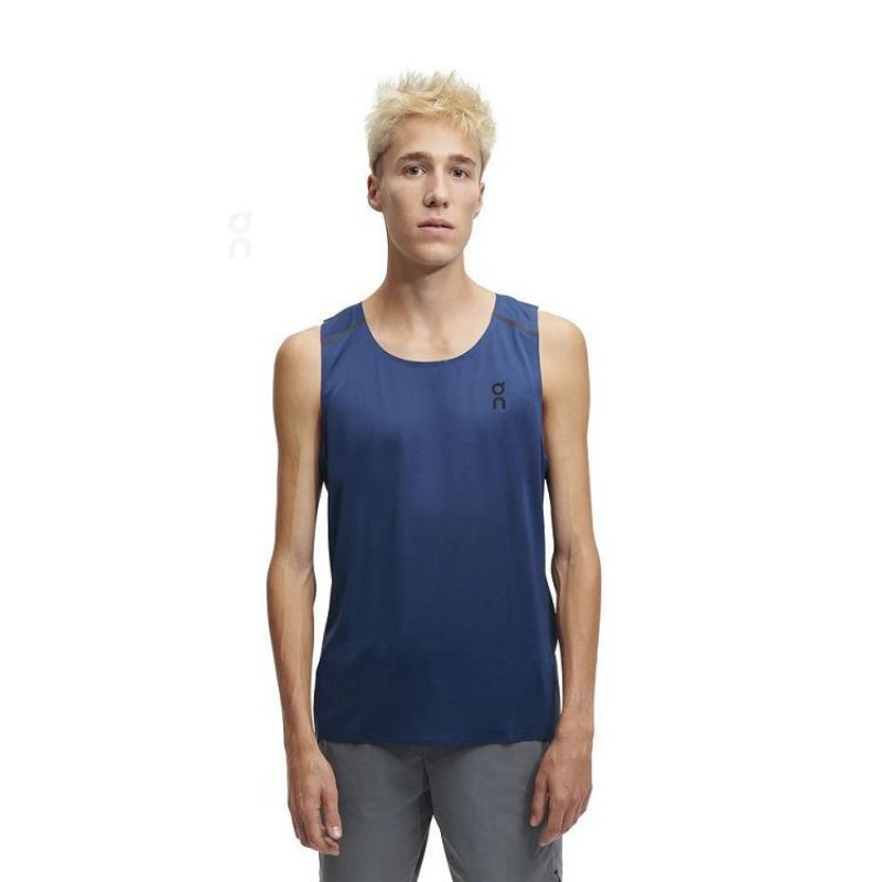 Camiseta sin Manga On Cloud Tank-T Hombre Navy | UY_ON8277