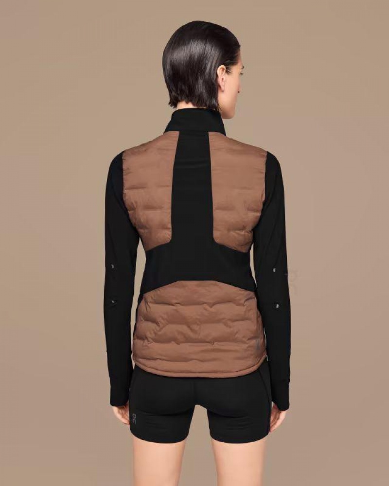 Chaquetas On Cloud Climate Mujer Brown / Black | UY_ON8657