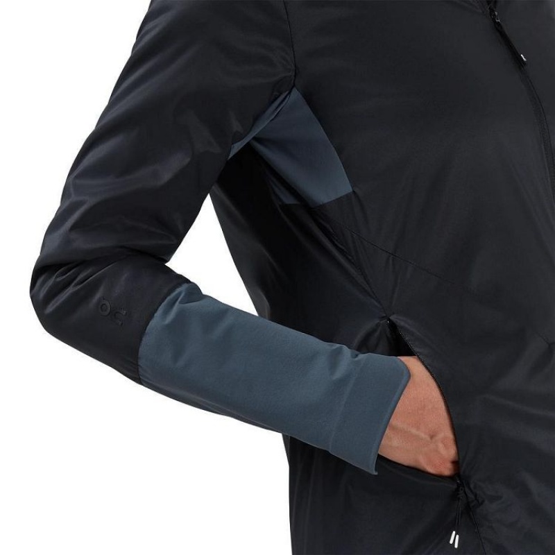 Chaquetas On Cloud Insulator Mujer Black / Blue | UY_ON9083